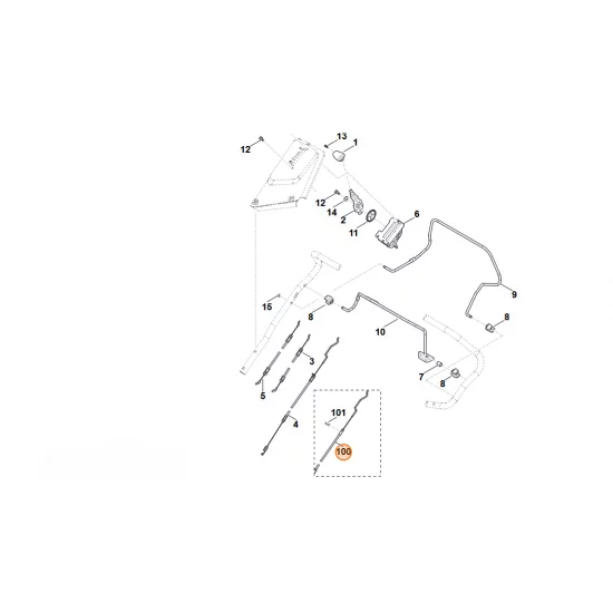 Stihl   Cięgno 6374 700 7510